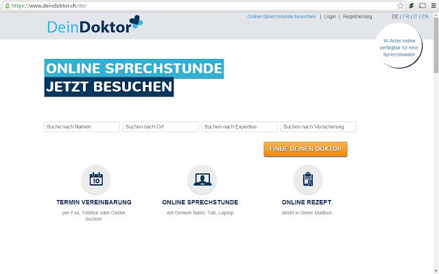 Deindoktor.ch v4 מחנות האינטרנט של Chrome להפעלה עם OffiDocs Chromium באינטרנט