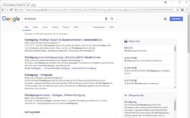 dejure.org Multi Search vanuit de Chrome-webwinkel om te worden uitgevoerd met OffiDocs Chromium online