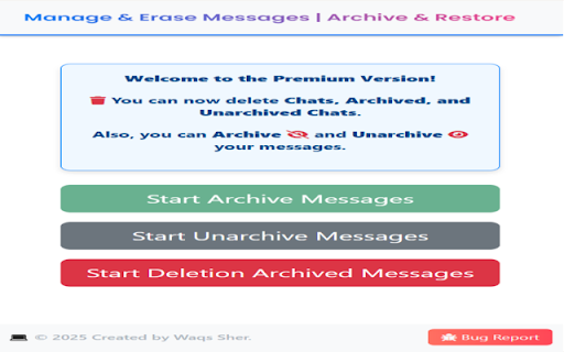 Delete Facebook message Quickly  from Chrome web store to be run with OffiDocs Chromium online