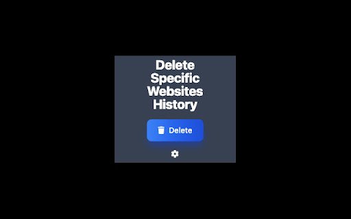 Delete Specific Websites History  from Chrome web store to be run with OffiDocs Chromium online
