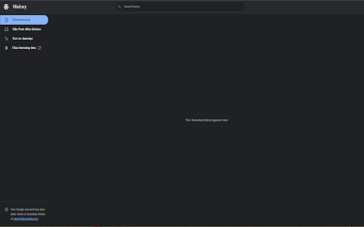 Del History  from Chrome web store to be run with OffiDocs Chromium online