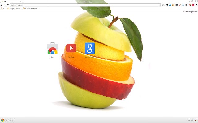 Delicious Fruit de la boutique en ligne Chrome sera exécuté avec OffiDocs Chromium en ligne