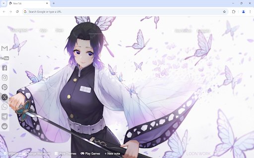 Demon Slayer Shinobu Kocho Wallpaper  from Chrome web store to be run with OffiDocs Chromium online