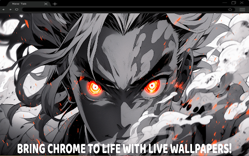 Demon Slayers Kyojuro Rengoku Live Wallpaper  from Chrome web store to be run with OffiDocs Chromium online