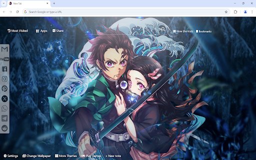 Demon Slayer Tanjiro Wallpaper  from Chrome web store to be run with OffiDocs Chromium online