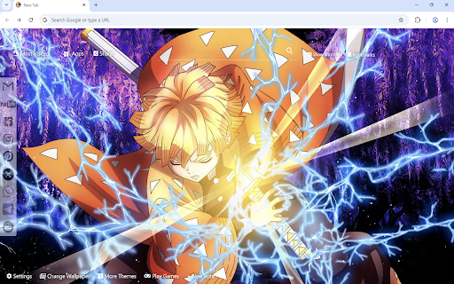 Demon Slayer Zenitsu Wallpaper  from Chrome web store to be run with OffiDocs Chromium online