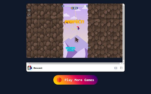 Descent Game Navigate Treacherous Cliffs and Collect Coins!  from Chrome web store to be run with OffiDocs Chromium online