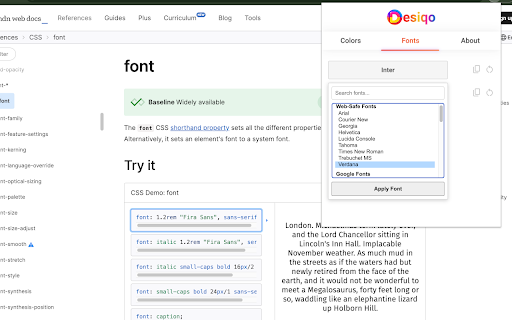 Desiqo  from Chrome web store to be run with OffiDocs Chromium online