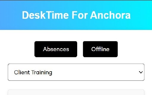 DeskTime for Anchora  from Chrome web store to be run with OffiDocs Chromium online