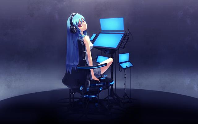 Desktop Wallpaper Hatsune Miku Computer Anime  from Chrome web store to be run with OffiDocs Chromium online