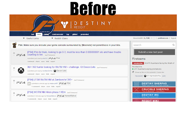 Destiny Fireteam Finder  from Chrome web store to be run with OffiDocs Chromium online
