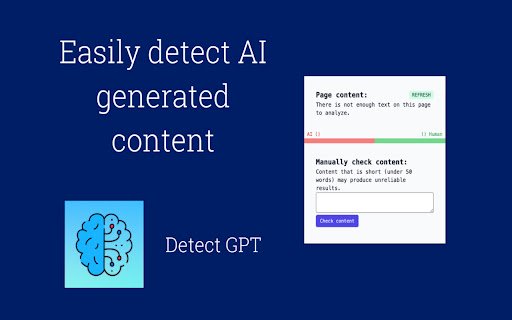DetectGPT Detect Chat GPT Content  from Chrome web store to be run with OffiDocs Chromium online