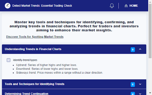 Detect Market Trends: Essential Trading Check  from Chrome web store to be run with OffiDocs Chromium online