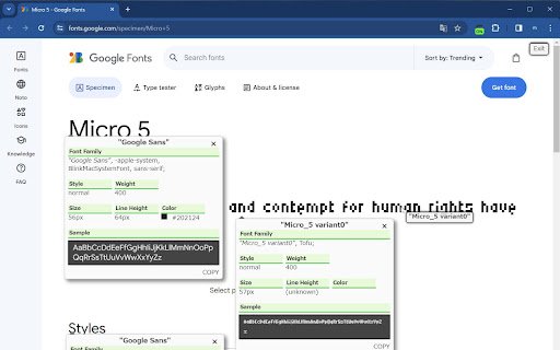 Detector Whats Font  from Chrome web store to be run with OffiDocs Chromium online