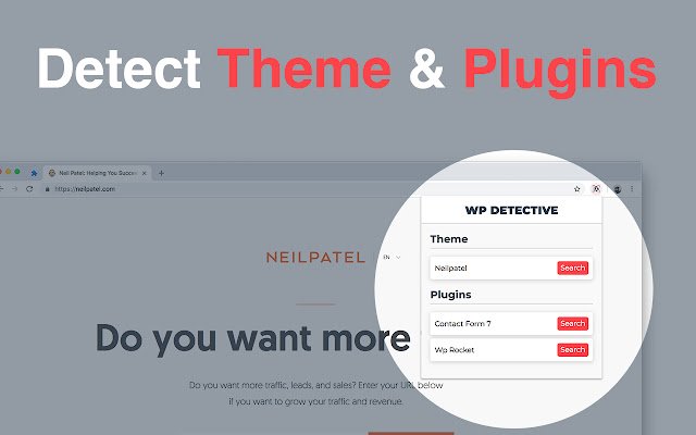 Detecteer plug-ins voor WordPress-thema's uit de Chrome-webwinkel om online met OffiDocs Chromium te worden uitgevoerd