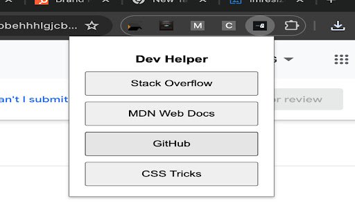 Dev Helper  from Chrome web store to be run with OffiDocs Chromium online