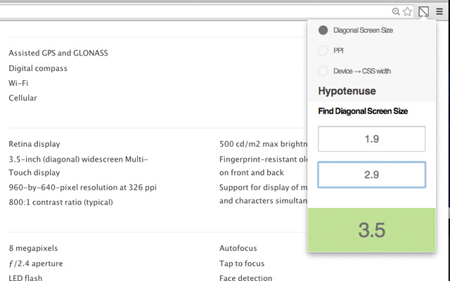 Device Px Calculator ຈາກຮ້ານເວັບ Chrome ທີ່ຈະດໍາເນີນການກັບ OffiDocs Chromium ອອນໄລນ໌