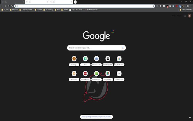 Chrome 网上商店的 Devils Inverted Grey 工具栏将与 OffiDocs Chromium 在线运行