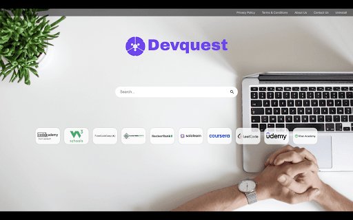 Devquest  from Chrome web store to be run with OffiDocs Chromium online