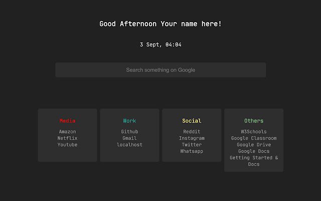 DevStart  from Chrome web store to be run with OffiDocs Chromium online
