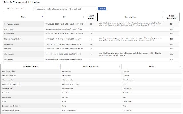 Mga Dev Tool para sa SharePoint mula sa Chrome web store na tatakbo sa OffiDocs Chromium online