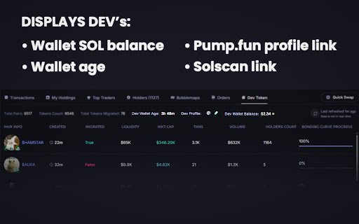 Dev Wallet Info for Photon  from Chrome web store to be run with OffiDocs Chromium online