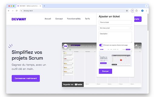 DEVWAY Bug Reporting  from Chrome web store to be run with OffiDocs Chromium online