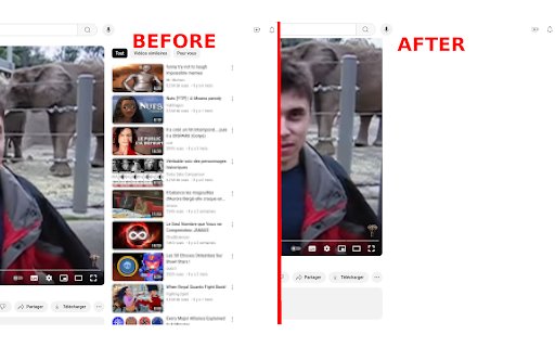 DF UTube (Distraction Free on YouTube™)  from Chrome web store to be run with OffiDocs Chromium online