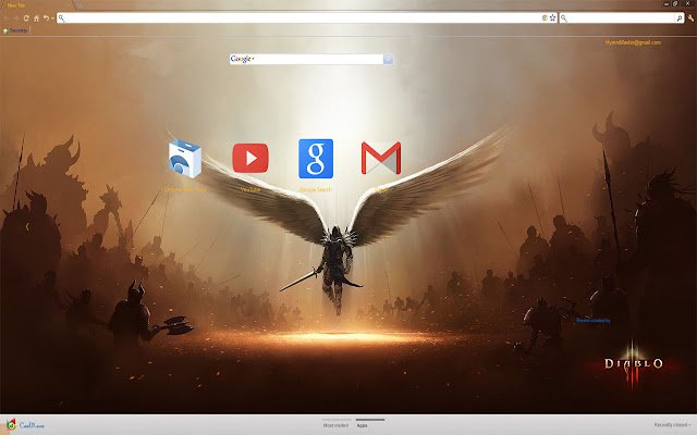 Diablo 3 Tyran Angel mula sa Chrome web store na tatakbo sa OffiDocs Chromium online