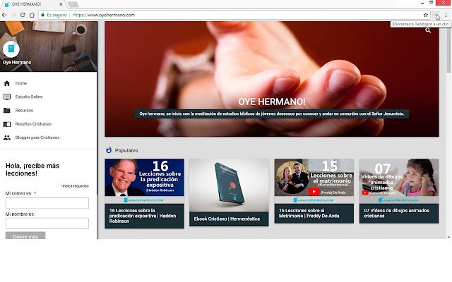 Diccionario Teológico は、OffiDocs Chromium online で実行される Chrome ウェブストアからのリンクを提供します