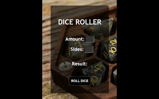 Dice Roler  from Chrome web store to be run with OffiDocs Chromium online