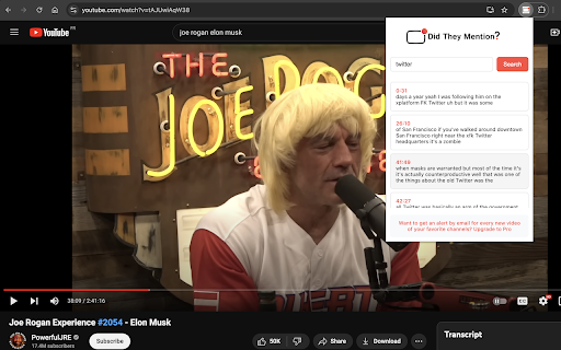 Did They Mention?  from Chrome web store to be run with OffiDocs Chromium online