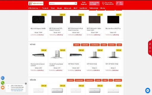 Dien May Halo Sieu Thi Dien May Chinh Hang  from Chrome web store to be run with OffiDocs Chromium online