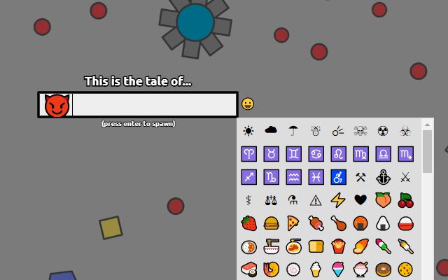 diep.io Emojis จาก Chrome เว็บสโตร์เพื่อใช้งานร่วมกับ OffiDocs Chromium ออนไลน์