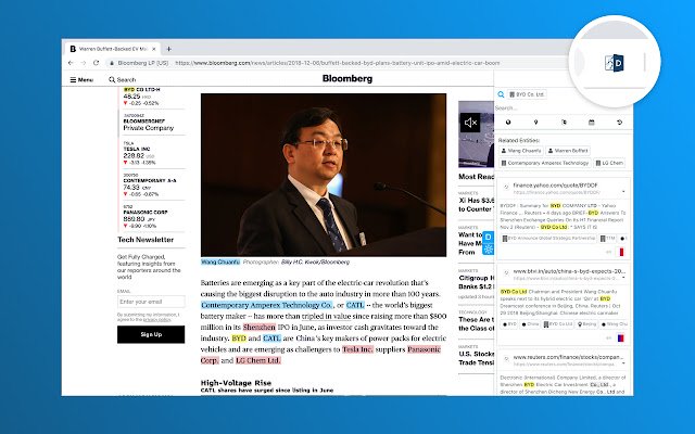 Chrome Web ストアの Diffeo for Browsers を OffiDocs Chromium オンラインで実行する