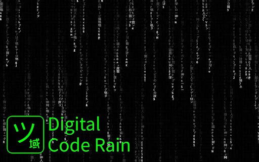 Digital Code Rain  from Chrome web store to be run with OffiDocs Chromium online