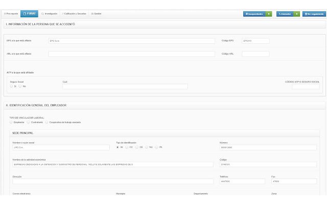Diligenciar FURAT (SURA ABSA)  from Chrome web store to be run with OffiDocs Chromium online