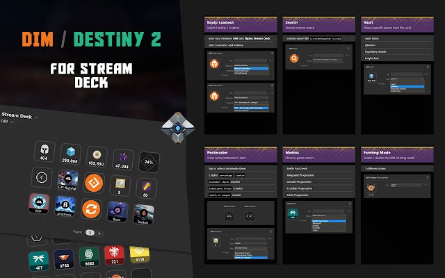 DIM Stream Deck  from Chrome web store to be run with OffiDocs Chromium online