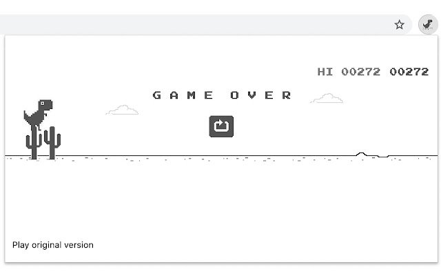 Chrome ウェブストアの Dino Anywhere を OffiDocs Chromium オンラインで実行