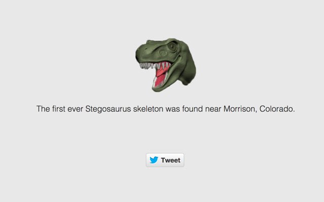 क्रोम वेब स्टोर से DinoFacts को ऑनलाइन ऑफिस डॉक्स क्रोमियम के साथ चलाया जाएगा