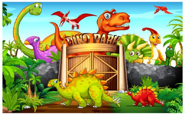 Dinosaurs Jigsaw Deluxe din magazinul web Chrome va fi rulat cu OffiDocs Chromium online