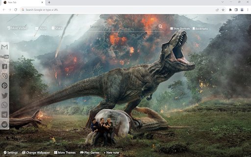 Dinosaur Wallpaper  from Chrome web store to be run with OffiDocs Chromium online