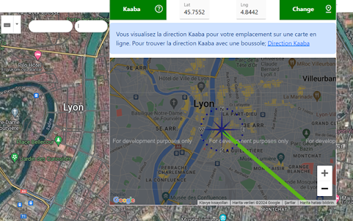 Direction Kaaba  from Chrome web store to be run with OffiDocs Chromium online