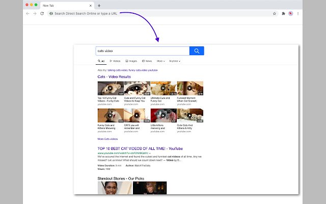 Direct Search Online  from Chrome web store to be run with OffiDocs Chromium online