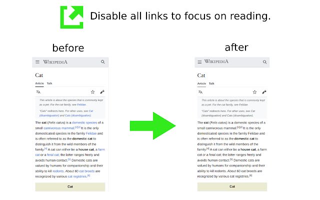 Disable Links  from Chrome web store to be run with OffiDocs Chromium online