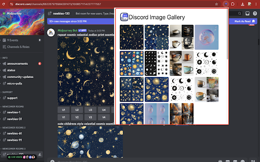 Discord Image Gallery  from Chrome web store to be run with OffiDocs Chromium online