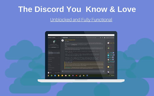 Discord Nyahsekat daripada kedai web Chrome untuk dijalankan dengan OffiDocs Chromium dalam talian