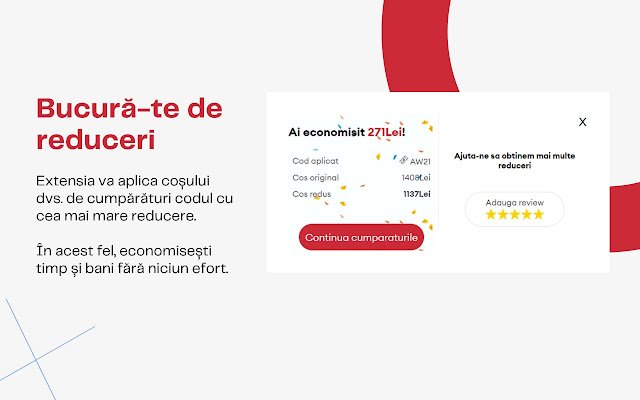Discount.ro Cumpara la zmniejszenie ze sklepu internetowego Chrome do uruchomienia z OffiDocs Chromium online