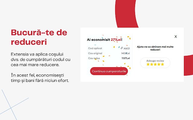 Discount.ro Cumpara la réducteur de la boutique en ligne Chrome à exécuter avec OffiDocs Chromium en ligne