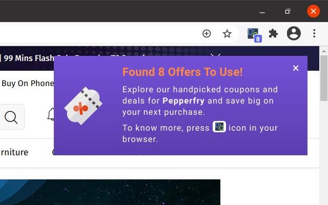 Discounts And Coupons  from Chrome web store to be run with OffiDocs Chromium online